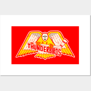 Defunct Carolina Winston-Salem Thunderbirds Hockey Team Posters and Art